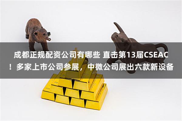 成都正规配资公司有哪些 直击第13届CSEAC！多家上市公司参展，中微公司展出六款新设备